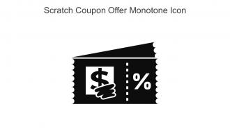 Scratch Coupon Offer Monotone Icon In Powerpoint Pptx Png And Editable Eps Format