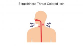 Scratchiness Throat Colored Icon In Powerpoint Pptx Png And Editable Eps Format