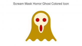 Scream Mask Horror Ghost Colored Icon In Powerpoint Pptx Png And Editable Eps Format