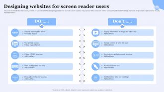 Screen Reader Friendly Website Designing Websites For Screen Reader Users
