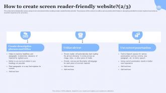 Screen Reader Friendly Website How To Create Screen Reader Friendly Website Downloadable Professional