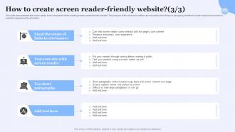 Screen Reader Friendly Website How To Create Screen Reader Friendly Website Customizable Professional