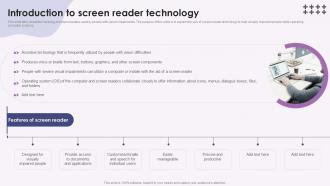 Screen Reader Introduction To Screen Reader Technology