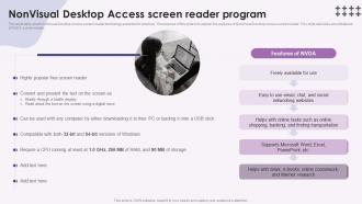 Screen Reader Nonvisual Desktop Access Screen Reader Program