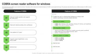 Screen Reader Types Cobra Screen Reader Software For Windows
