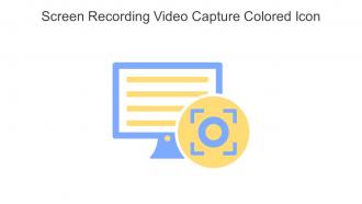 Screen Recording Video Capture Colored Icon In Powerpoint Pptx Png And Editable Eps Format