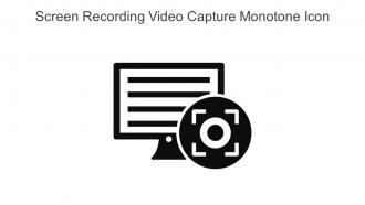 Screen Recording Video Capture Monotone Icon In Powerpoint Pptx Png And Editable Eps Format