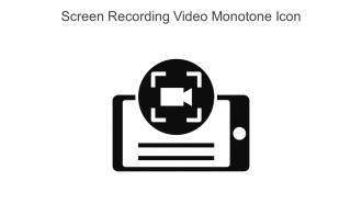 Screen Recording Video Monotone Icon In Powerpoint Pptx Png And Editable Eps Format