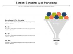 Screen scraping web harvesting ppt powerpoint presentation inspiration example cpb