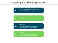 Screening and shortlisting process ppt powerpoint presentation ideas slide portrait cpb