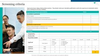 Screening Criteria Complete Guide To Talent Acquisition