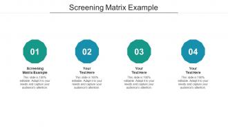 Screening matrix example ppt powerpoint presentation file portrait cpb
