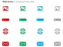 Screenshot hosting domain name email ppt icons graphics