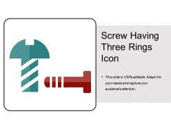 Screw having three rings icon