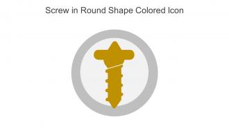 Screw In Round Shape Colored Icon In Powerpoint Pptx Png And Editable Eps Format