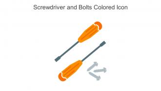 Screwdriver And Bolts Colored Icon In Powerpoint Pptx Png And Editable Eps Format