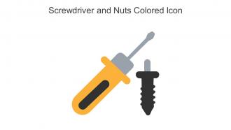 Screwdriver And Nuts Colored Icon In Powerpoint Pptx Png And Editable Eps Format