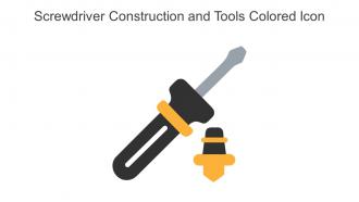 Screwdriver Construction And Tools Colored Icon In Powerpoint Pptx Png And Editable Eps Format