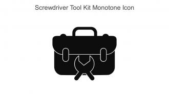 Screwdriver Tool Kit Monotone Icon In Powerpoint Pptx Png And Editable Eps Format