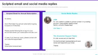 Scripted Email And Social Media Replies Content Playbook For Marketers Ppt Information