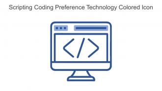 Scripting Coding Preference Technology Colored Icon In Powerpoint Pptx Png And Editable Eps Format