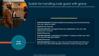 Scripts For Handling Rude Guest With Grace Bridging Performance Gaps Through Hospitality DTE SS