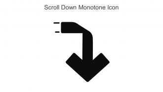 Scroll Down Monotone Icon In Powerpoint Pptx Png And Editable Eps Format