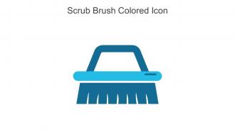 Scrub Brush Colored Icon In Powerpoint Pptx Png And Editable Eps Format