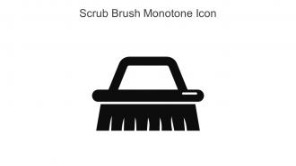 Scrub Brush Monotone Icon In Powerpoint Pptx Png And Editable Eps Format
