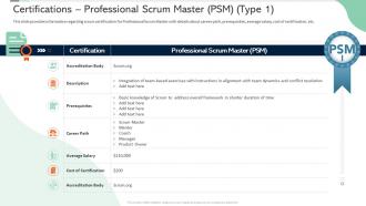 Scrum certificate training in organization certifications professional scrum master psm product