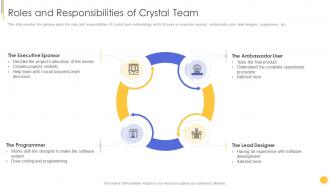 Scrum crystal and xp methodology roles and responsibilities of crystal team