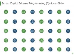 Scrum crystal extreme programming it icons slide ppt introduction
