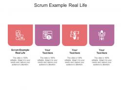 Scrum example real life ppt powerpoint presentation inspiration background images cpb