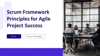 Scrum Framework Principles For Agile Project Success PPT Mockup AT
