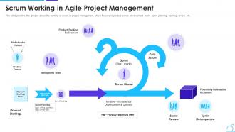 Scrum management framework working in agile project management