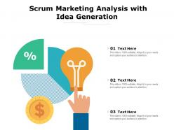 Scrum marketing analysis with idea generation