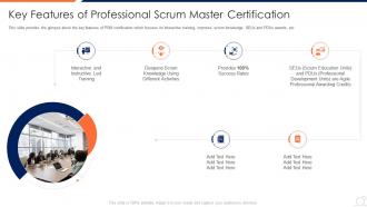 Scrum master courses it key features of professional scrum master certification
