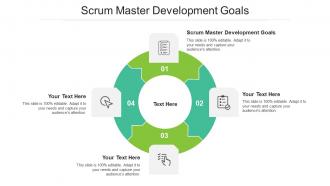 Scrum master development goals ppt powerpoint presentation inspiration show cpb