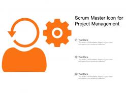Scrum master icon for project management