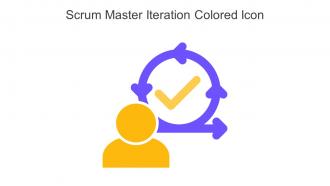 Scrum Master Iteration Colored Icon In Powerpoint Pptx Png And Editable Eps Format