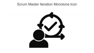 Scrum Master Iteration Monotone Icon In Powerpoint Pptx Png And Editable Eps Format