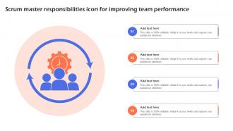 Scrum Master Responsibilities Icon For Improving Team Performance
