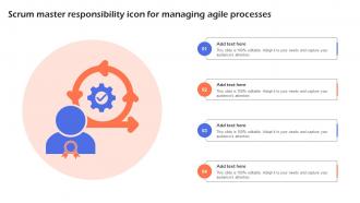 Scrum Master Responsibility Icon For Managing Agile Processes