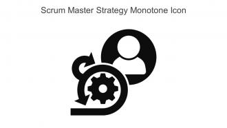 Scrum Master Strategy Monotone Icon In Powerpoint Pptx Png And Editable Eps Format