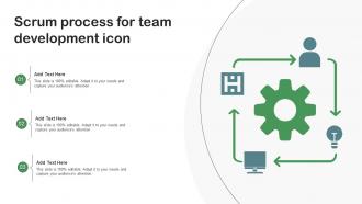 Scrum Process For Team Development Icon