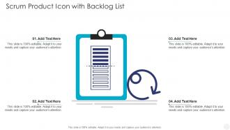 Scrum Product Icon With Backlog List