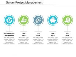 Scrum project management ppt powerpoint presentation file graphics download cpb