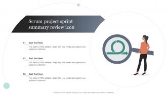 Scrum Project Sprint Summary Review Icon