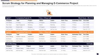 Scrum Strategy For Planning And Managing E Commerce Project