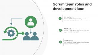 Scrum Team Roles And Development Icon